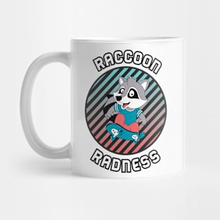 Raccoon Radness! Skate Mug